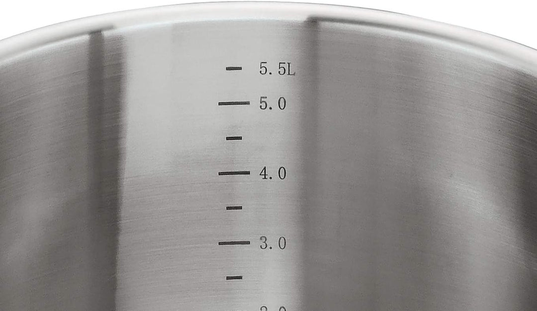 Spring KP0315540624 Fusion 2+ Fleischtopf, 24 cm, 5-Lagen-Mehrschichtmaterial, Griffe mit Silikonumm