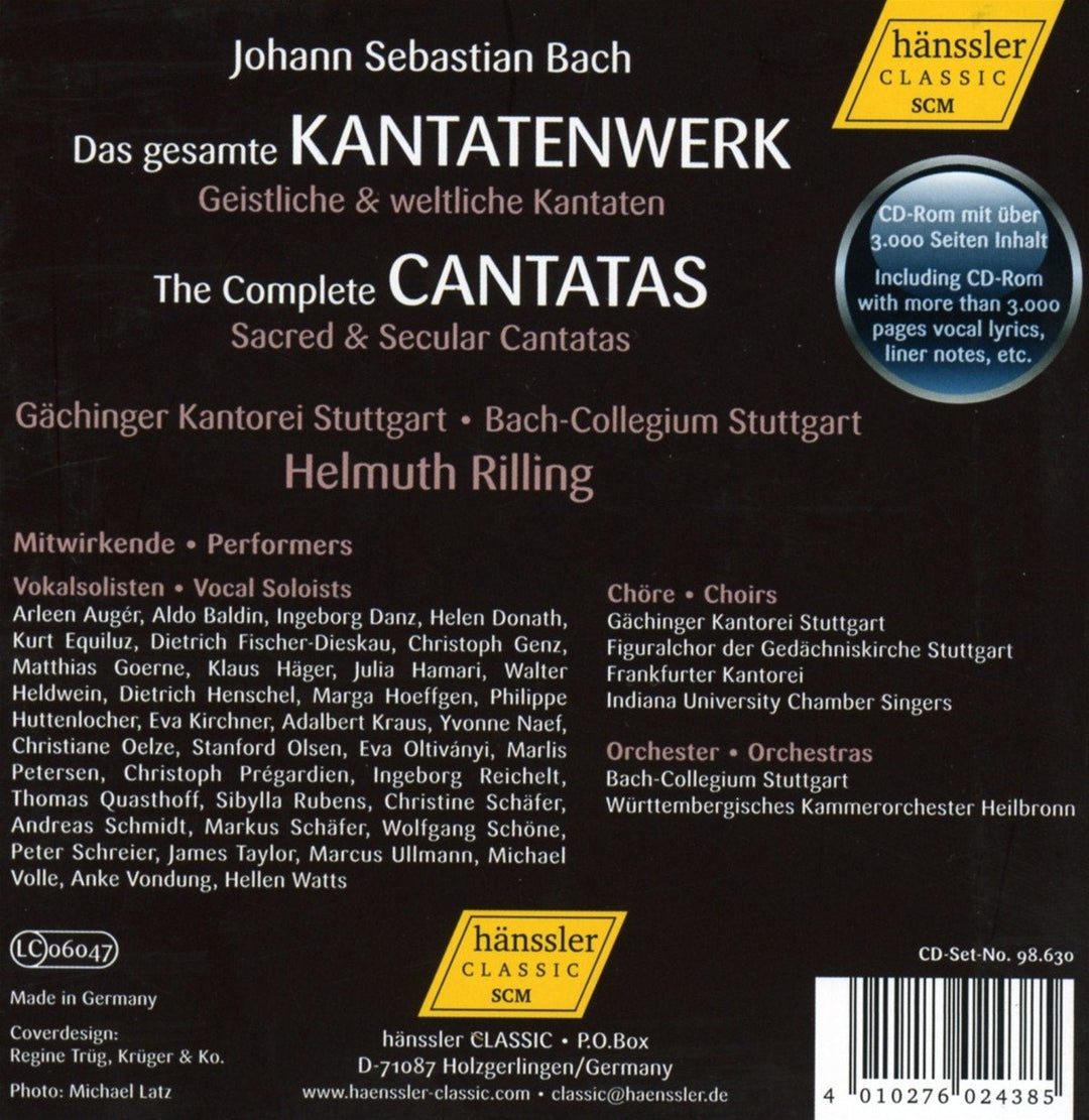 Das Gesamte Kantatenwerk, Audio-CD