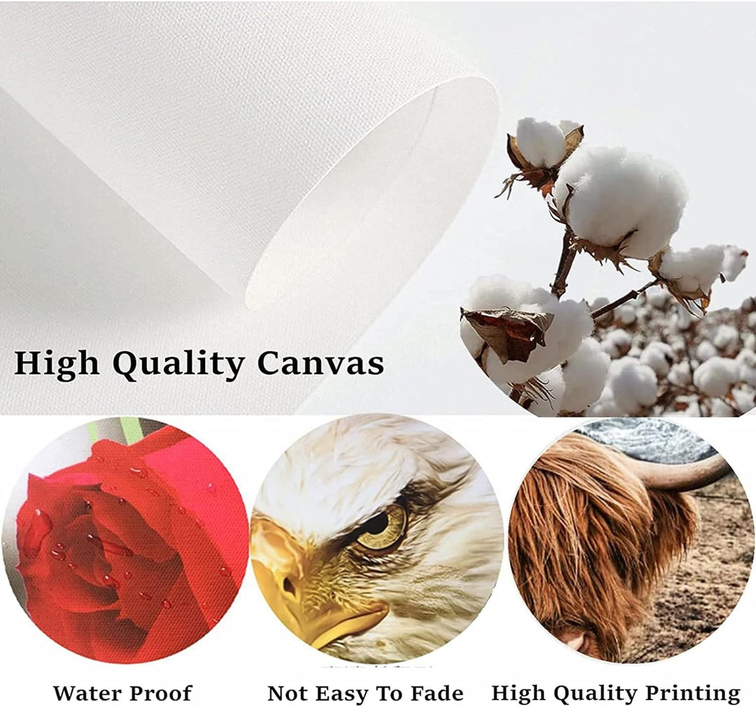 LXTOPN Islamische Wandbilder Set, Arabische Kalligraphie Leinwand Malerei, Allah Zitate Poster Bilde