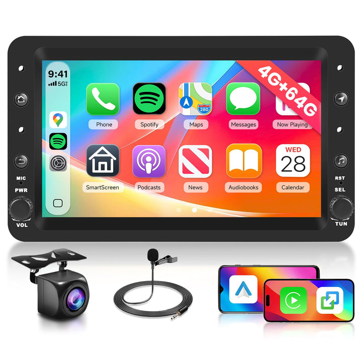 Hodozzy 8 Core 4G+64G Android Autoradio für Alfa Romeo 159 2004-2011 mit Navi WiFi, 7 Zoll Touchscre