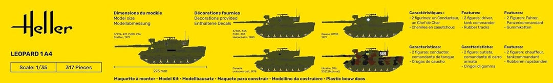 Heller 81126 Leopard 1A4 1/35