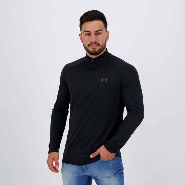 Under Armour Herren UA Tech 1/2 Zip Pullover S Schwarz, S Schwarz