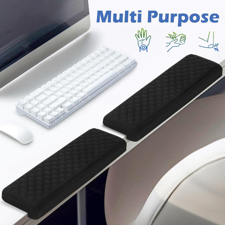 L-förmige Schreibtisch EdgeRest 2er-Set Handballenauflage Tastatur Armauflage Schreibtisch 38cm Schr