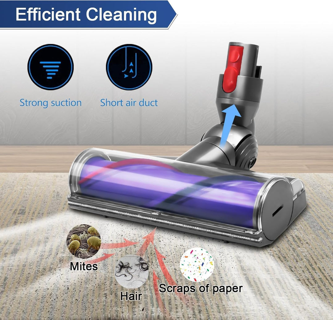 Elektrische Bürste kompatibel für Dyson V7 V8 V10 V11 V15，Turbinenbodendüsen mit Direktantrieb Reini
