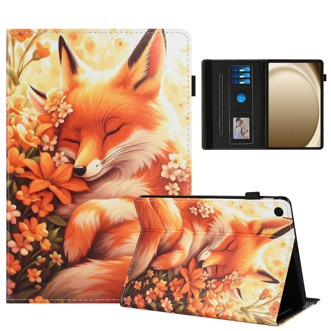 Rostsant Hülle für Samsung Galaxy Tab A9 Plus PU Leder Hülle Magnetischer Ständer Galaxy Tab A9 Plus