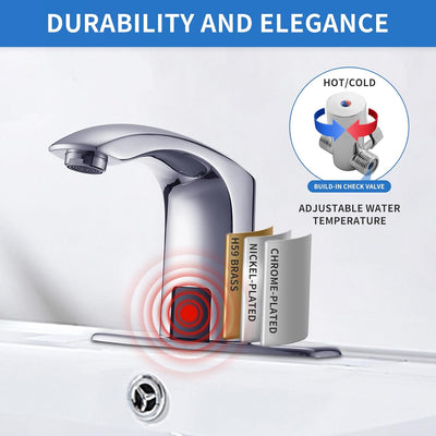 Gangang Infrarot Sensor Bad Wasserhahn Niederdruck Automatischer Wasserhähne aus Hochwertigem Massiv