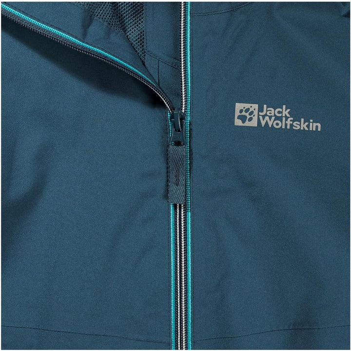 Jack Wolfskin Unisex Jwp Shell K Regenjacke 104 dark sea, 104 dark sea