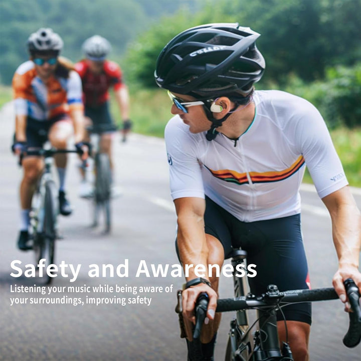 EJEAS X3 Air Conduction Sport Kopfhörer, Bluetooth 5.3 Open-Ear Kabellose Kopfhörer, mit Nachtlaufli