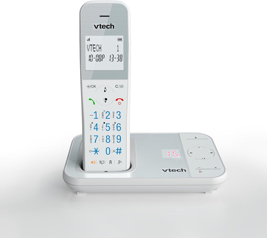 VTech XS1050 DECT Telefon Schnurlos Schnurlostelefon mit Anrufbeantworter, Anrufererkennung/Anklopff