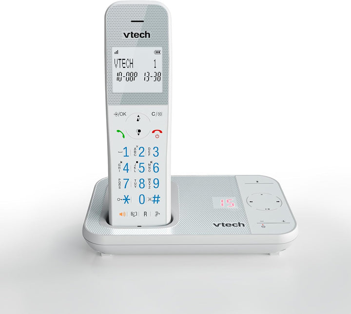 VTech XS1050 DECT Telefon Schnurlos Schnurlostelefon mit Anrufbeantworter, Anrufererkennung/Anklopff