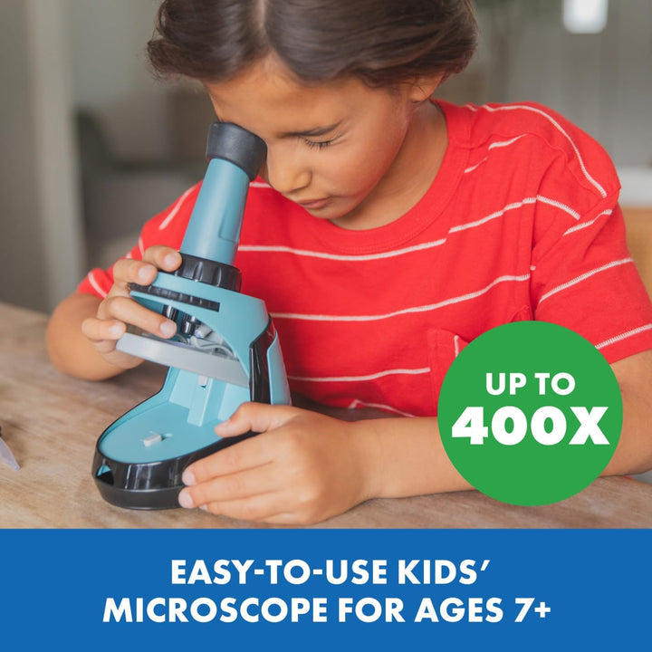 Learning Resources GeoSafari Kinder‑Mikroskop‑Set 50–400×, 28Teile – Wissenschaftsspass ab 7Jahren,