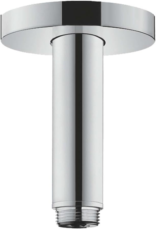 hansgrohe Deckenanschluss 10cm, Chrom Chrom 10 cm rund, Chrom 10 cm rund