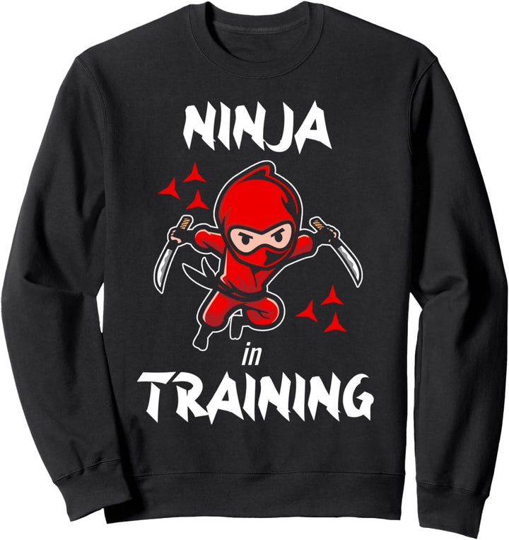 Ninja In Training Lustig Cool Kinder Kleidung Kinder Geschen Sweatshirt
