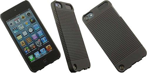 Nakedcellphone Schutzhülle mit Clip für iPod touch 7/6/5, gerippt, Hartschale, Gürtelholster, mit St