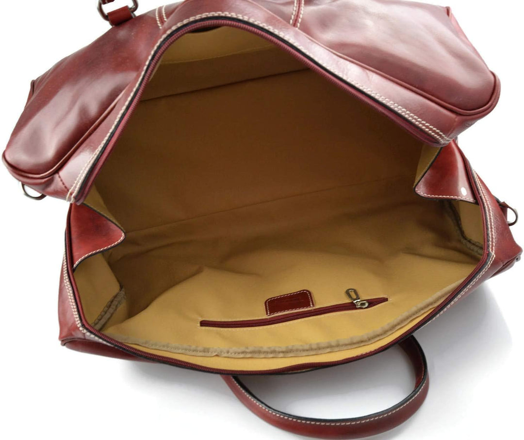 Leder reisetasche manner damen mit griffen schultertasche leder made in Italy weekend tasche reise t