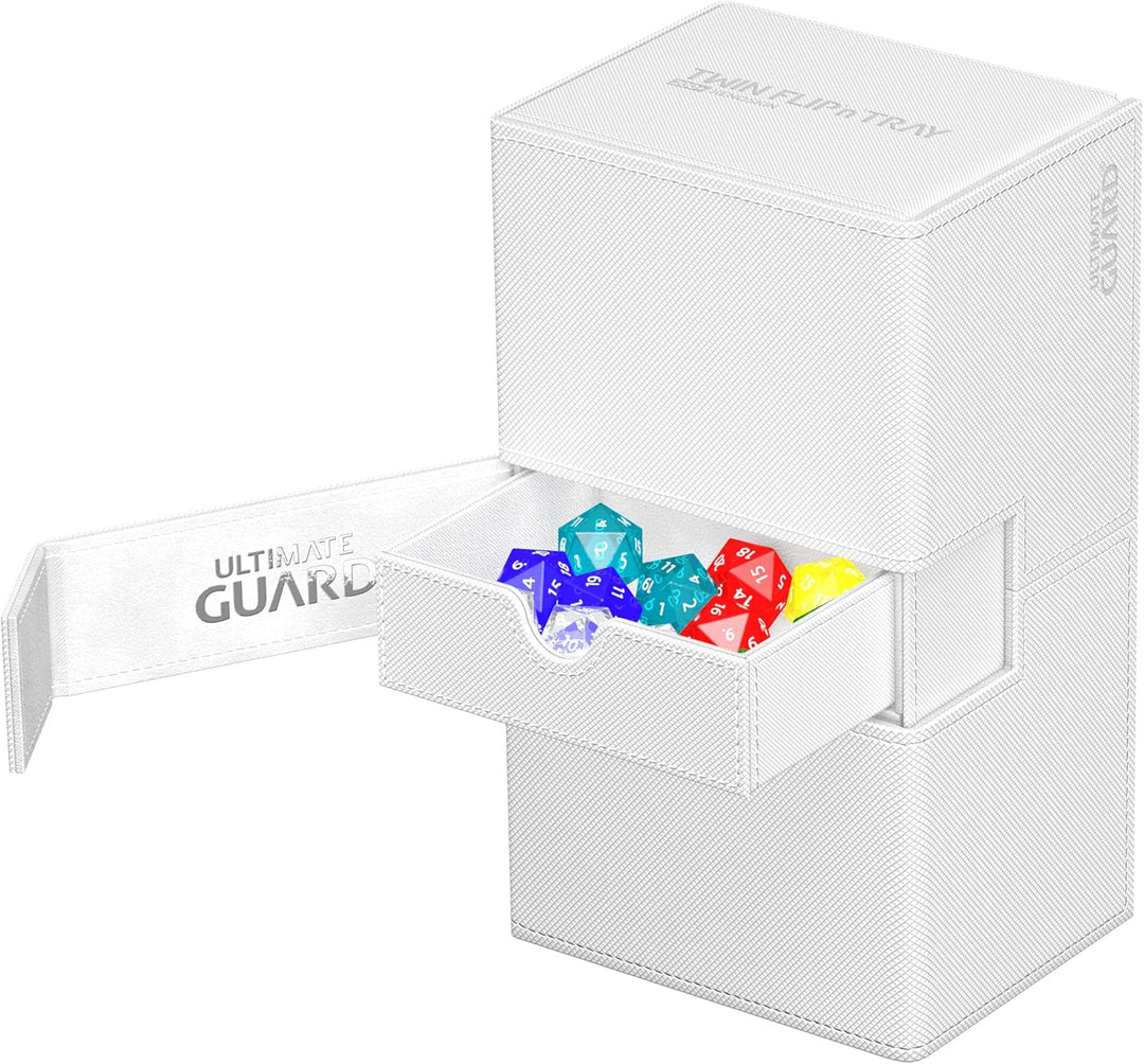 Ultimate Guard Twin Flip`n`Tray 200+ XenoSkin Monocolor Weiss, Weiß