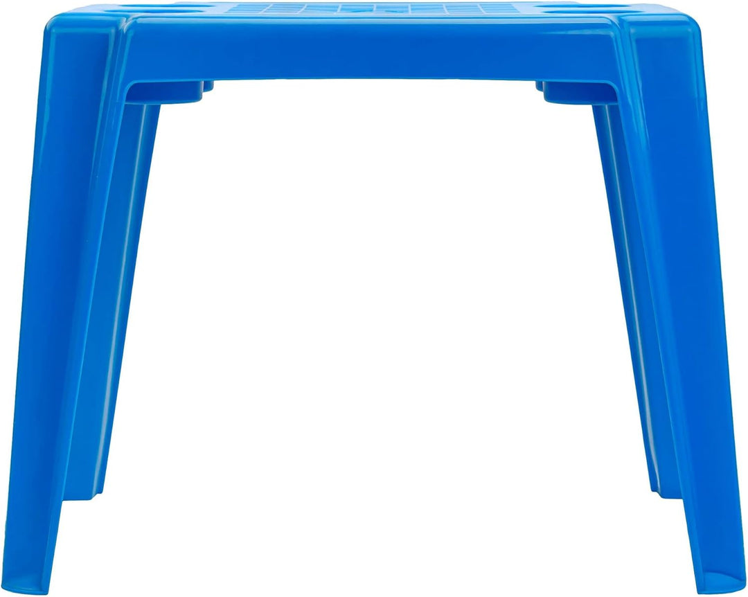 botle Gartentisch Strandtisch Blau Pooltisch aus Kunststoff gemütlich leicht Schirmloch Bis zu 35mm