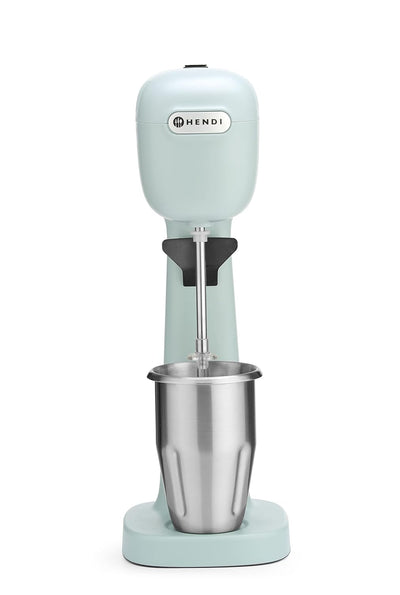 HENDI Milchshake Maker, Drink mixer, Frappés, Getränkemixer, Inkl. 2 Mixbechers (Edelstahl und Polyk