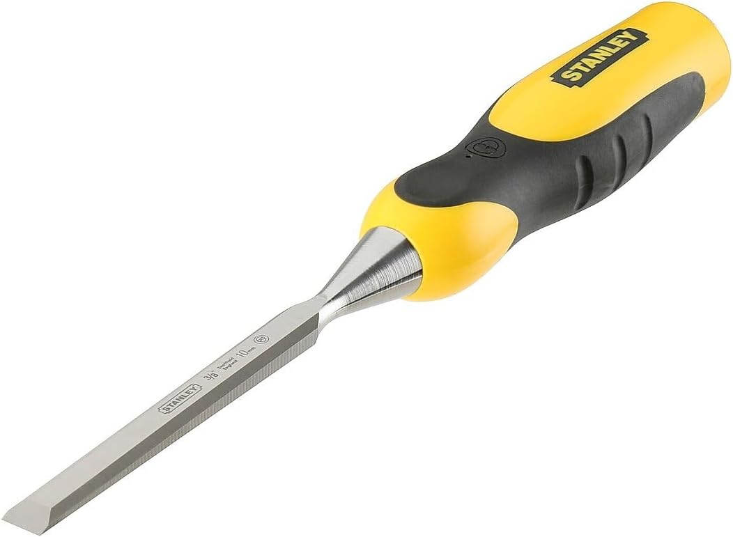 Stanley Dynagrip Stechbeitel, 14mm Eisenlänge, Karbonstahl, Chrom-Stahl-Legierung, Schlagkappe aus S