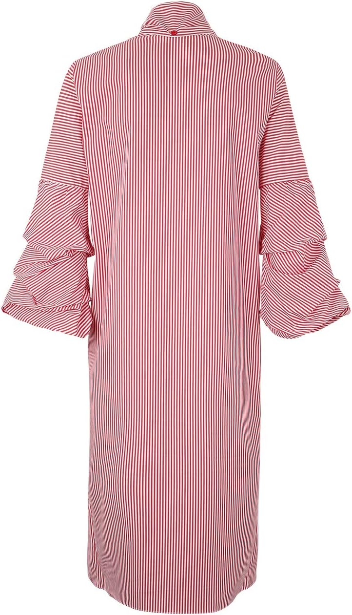 APART Fashion Damen Striped Dress Kleid 38 Rot (Rot-creme Rot-creme), 38 Rot (Rot-creme Rot-creme)