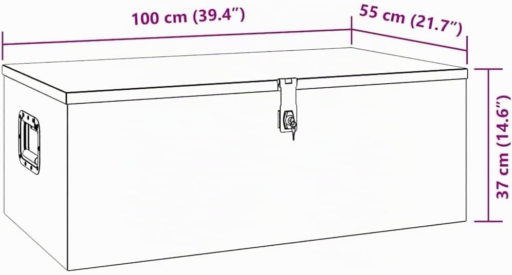 vidaXL Aufbewahrungsbox Aluminiumkoffer Aluminiumbox Lagerbox Lagerkiste Transportkoffer Transportki