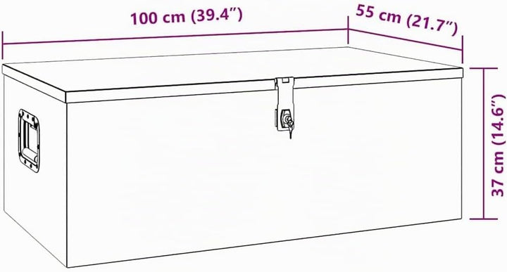 vidaXL Aufbewahrungsbox Aluminiumkoffer Aluminiumbox Lagerbox Lagerkiste Transportkoffer Transportki