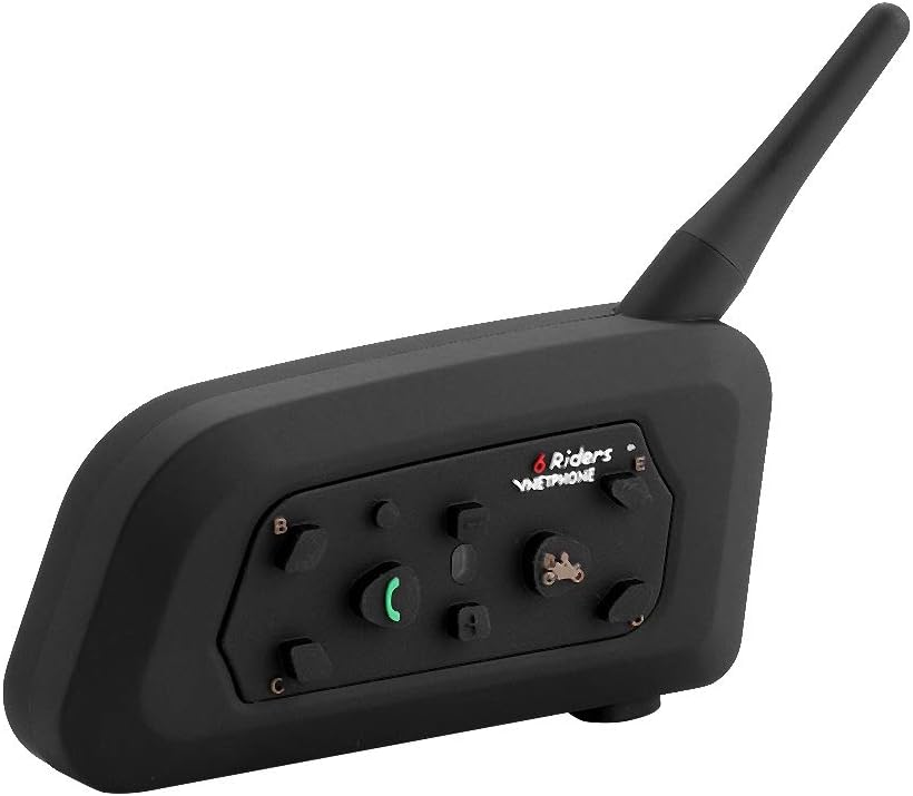 Vnetphone V6-1200 Motorrad Bluetooth Intercom Freisprecheinrichtung Kopfhörer für 6 Personen