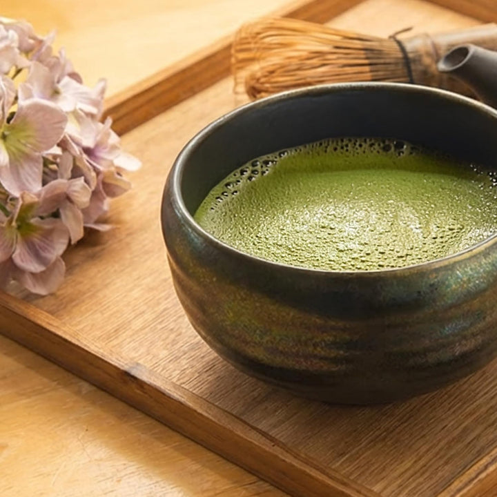 Asayu Japan Matcha-Schale, handgefertigter japanischer Keramik-Chawan in „Starry Night Blue“, mikrow