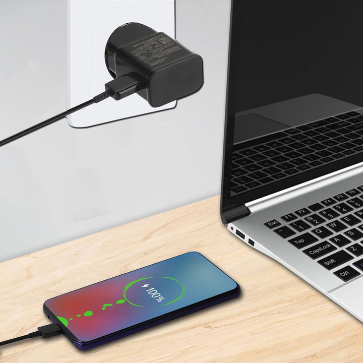 2er Pack Ladegerät mit Schnellladefunktion (USB Typ-C) Schnellladegerät mit Original Ladekabel 1,5m