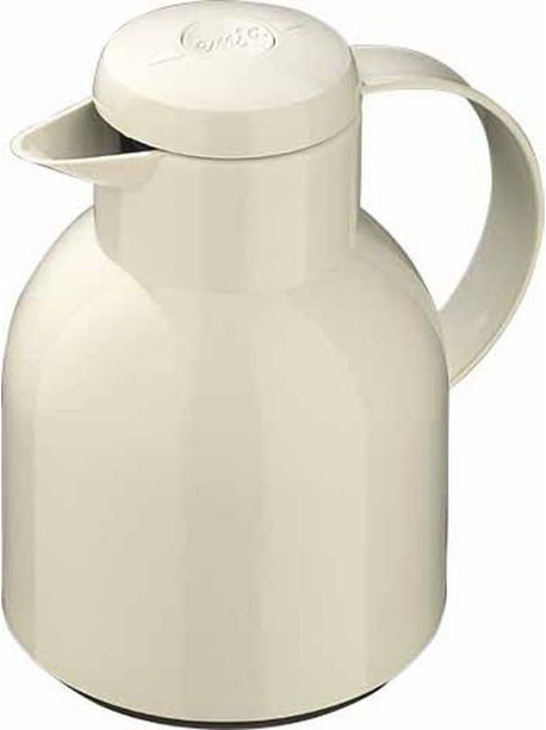 Emsa Samba Isolierkanne 504229 | 1 Liter | Quick Press Verschluss | 100% dicht | 12h heiss, 24h kalt