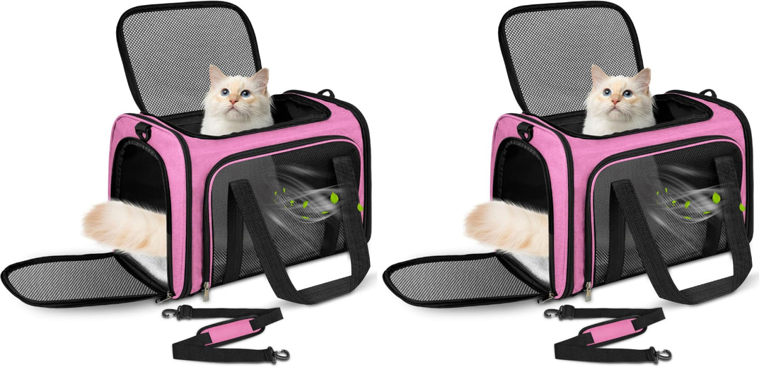 Transporttasche Katze, Transporttasche für Katze Hund bis zu 5kg, Tragbar Faltbare Haustier Tragetas