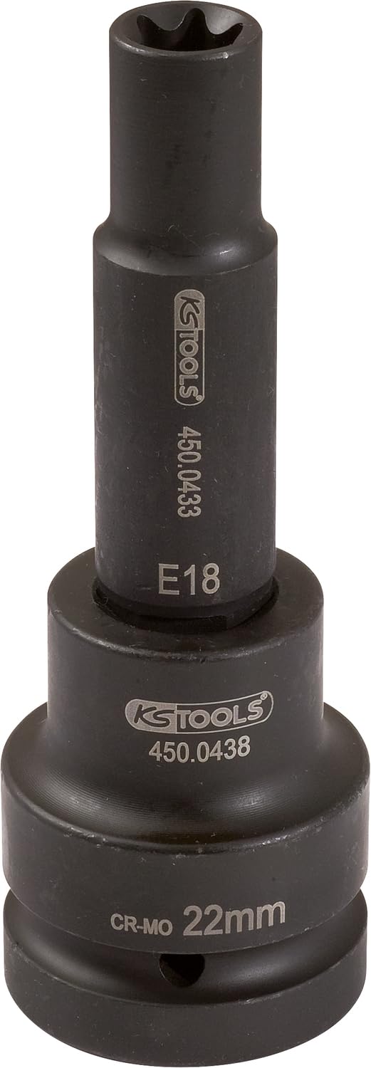 KS Tools 450.0451 3/4" TX-E-Kraft-Stecknuss, lang, E18, E18