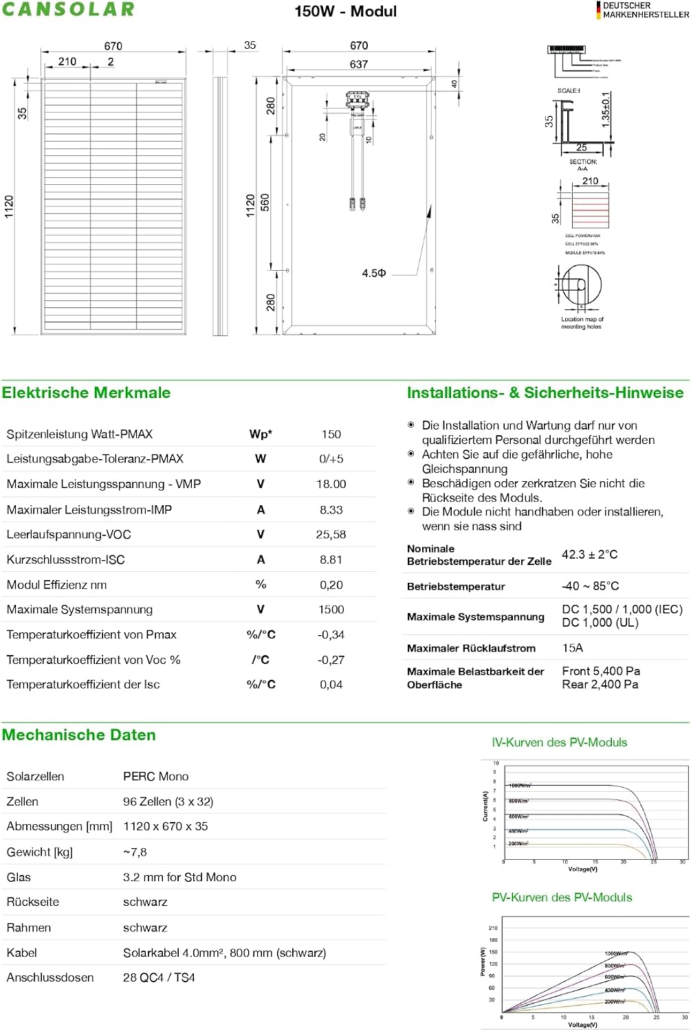 Solarpanel - Monokristallines Solarmodul - Hohe Effizienz dank Shingled-Technologie - Photovoltaik S