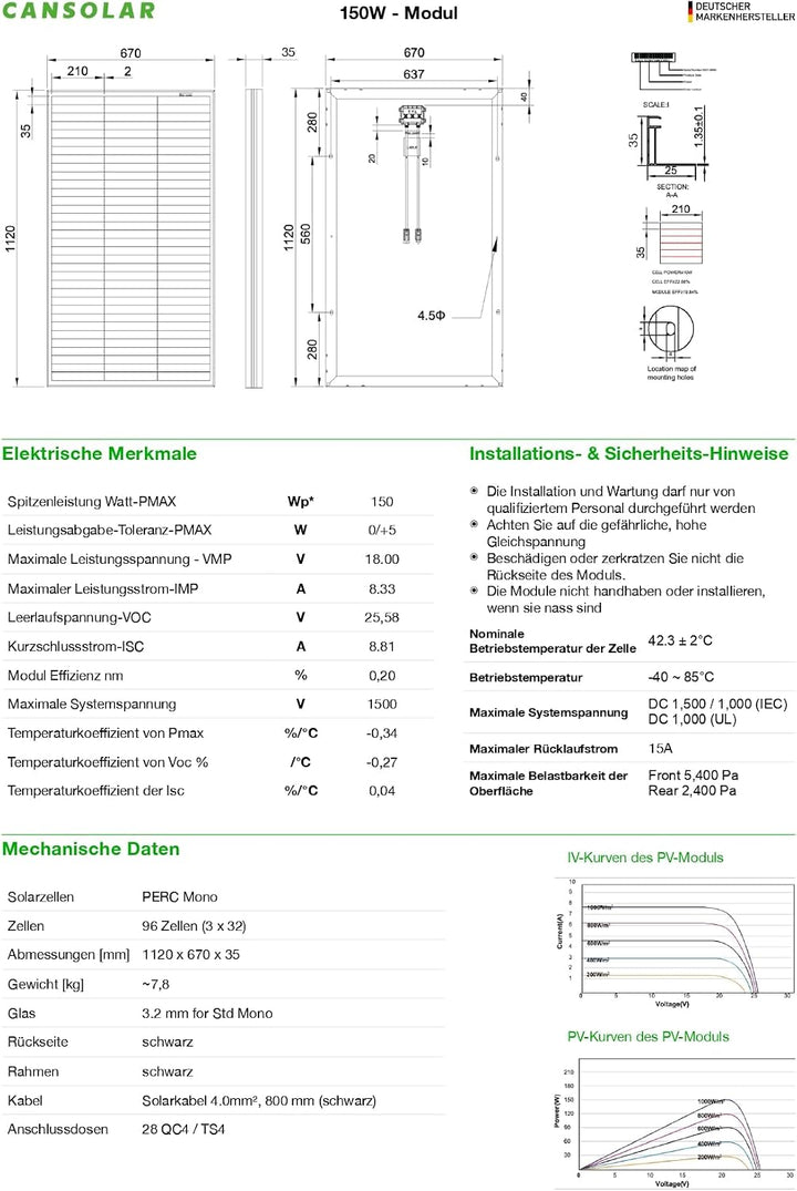 Solarpanel - Monokristallines Solarmodul - Hohe Effizienz dank Shingled-Technologie - Photovoltaik S