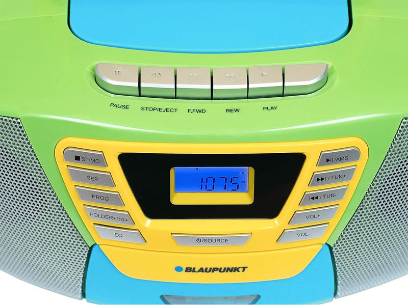 Blaupunkt B 120 MC tragbarer CD Player mit Bluetooth | Kassettenfach | Hörbuch Funktion | CD-Player