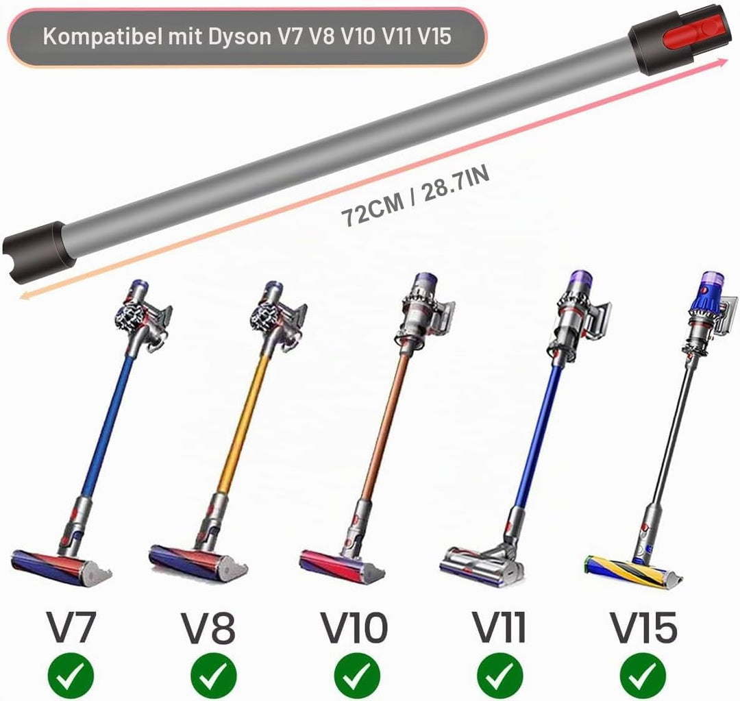 Verlängerungsrohr für Dyson V15 V11 V10 V8 V7 Staubsauger, Rohr für Dyson Ersatz Teleskoprohr Schnel