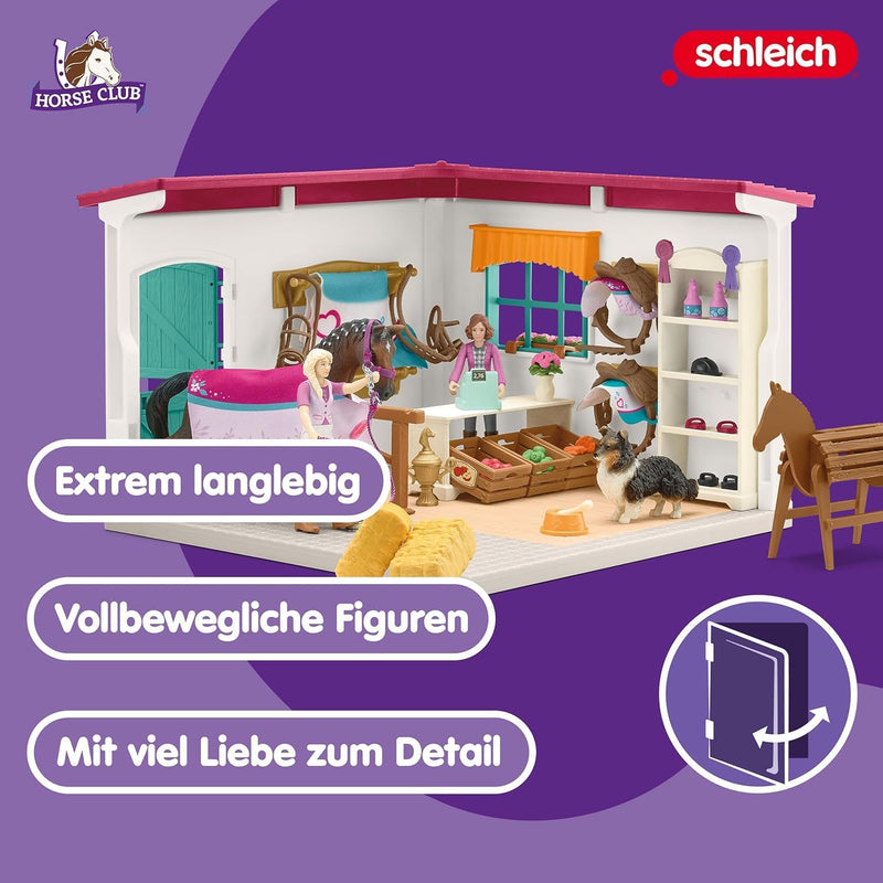 schleich 42568 Reitshop zum modularen Reiterhof, für Kinder ab 5-12 Jahren, HORSE CLUB - Spielset