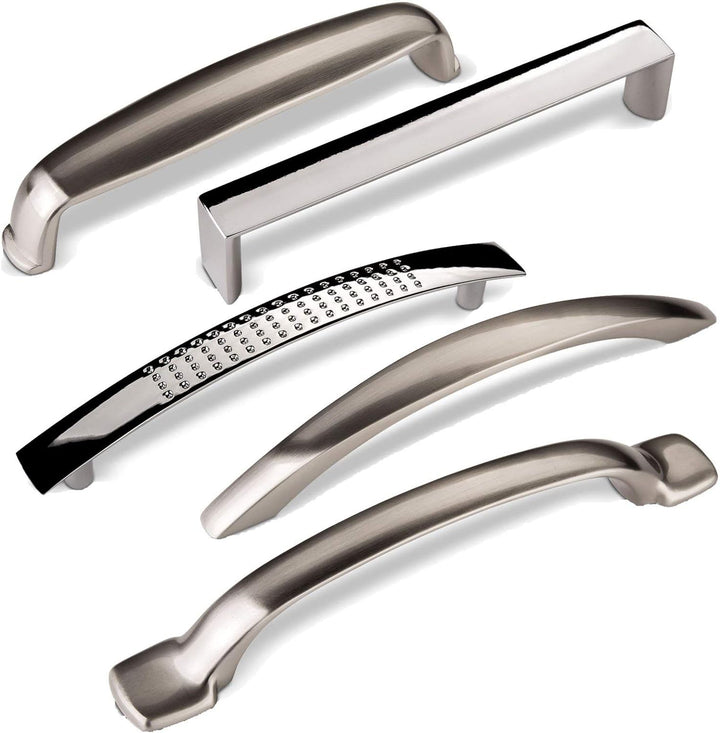 10 x SO-TECH® Möbelgriff DALE Edelstahloptik matt Bügelgriff BA 128 mm 10 x "DALE" Stainless Steel F