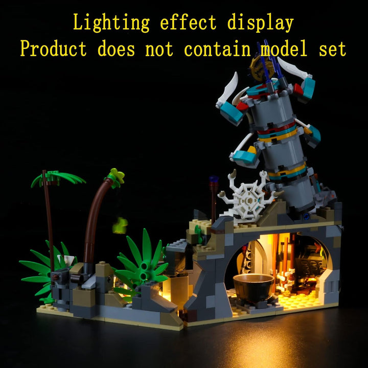 GEAMENT Licht-Set Kompatibel mit Lego NINJAGO Das Dorf der Wächter (The Keepers'Village) - Beleuchtu