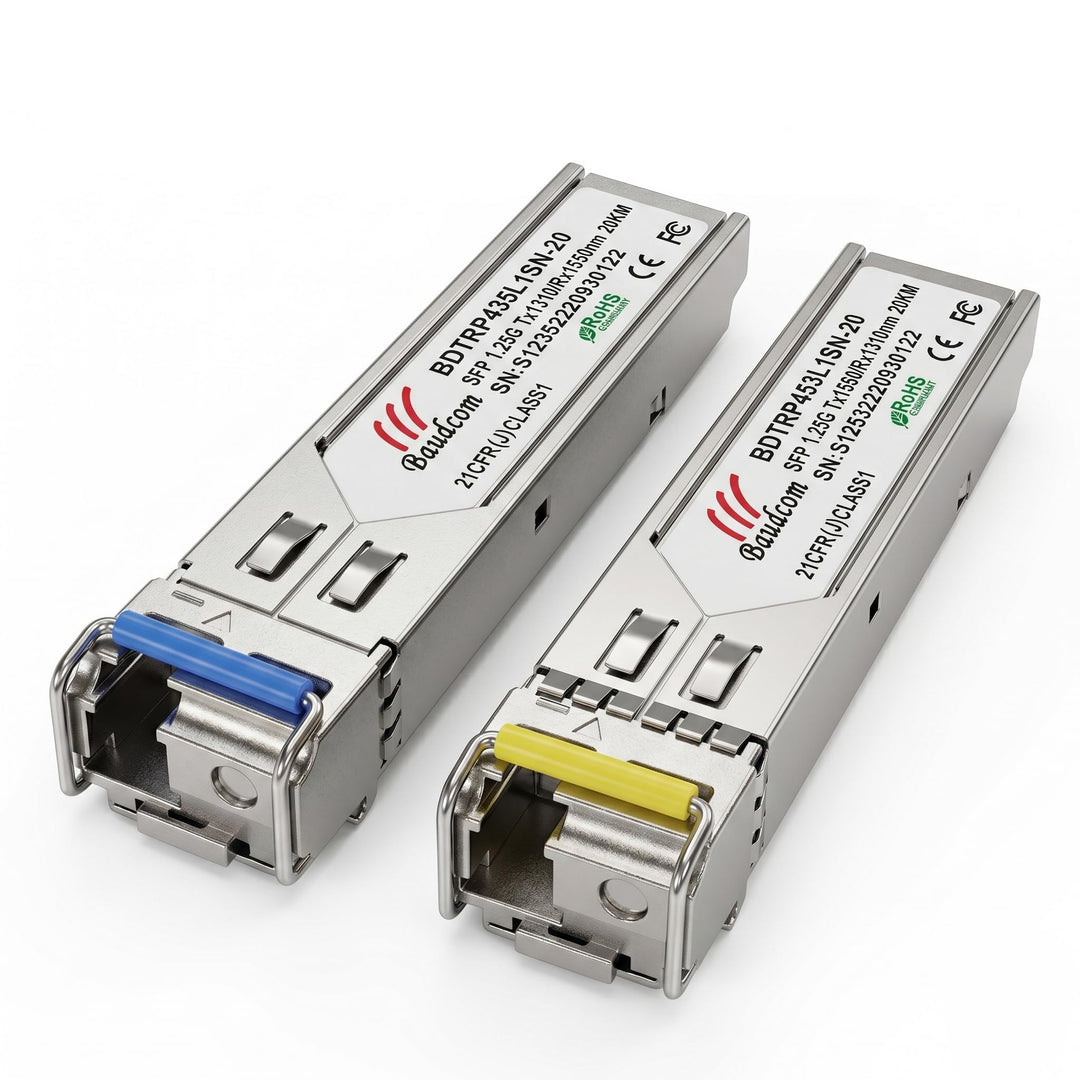 SFP-Modul 1G Bidi Einzelfaser-Transceiver SMF LC-Anschluss bis zu 20 km für offene Schalter für Cisc
