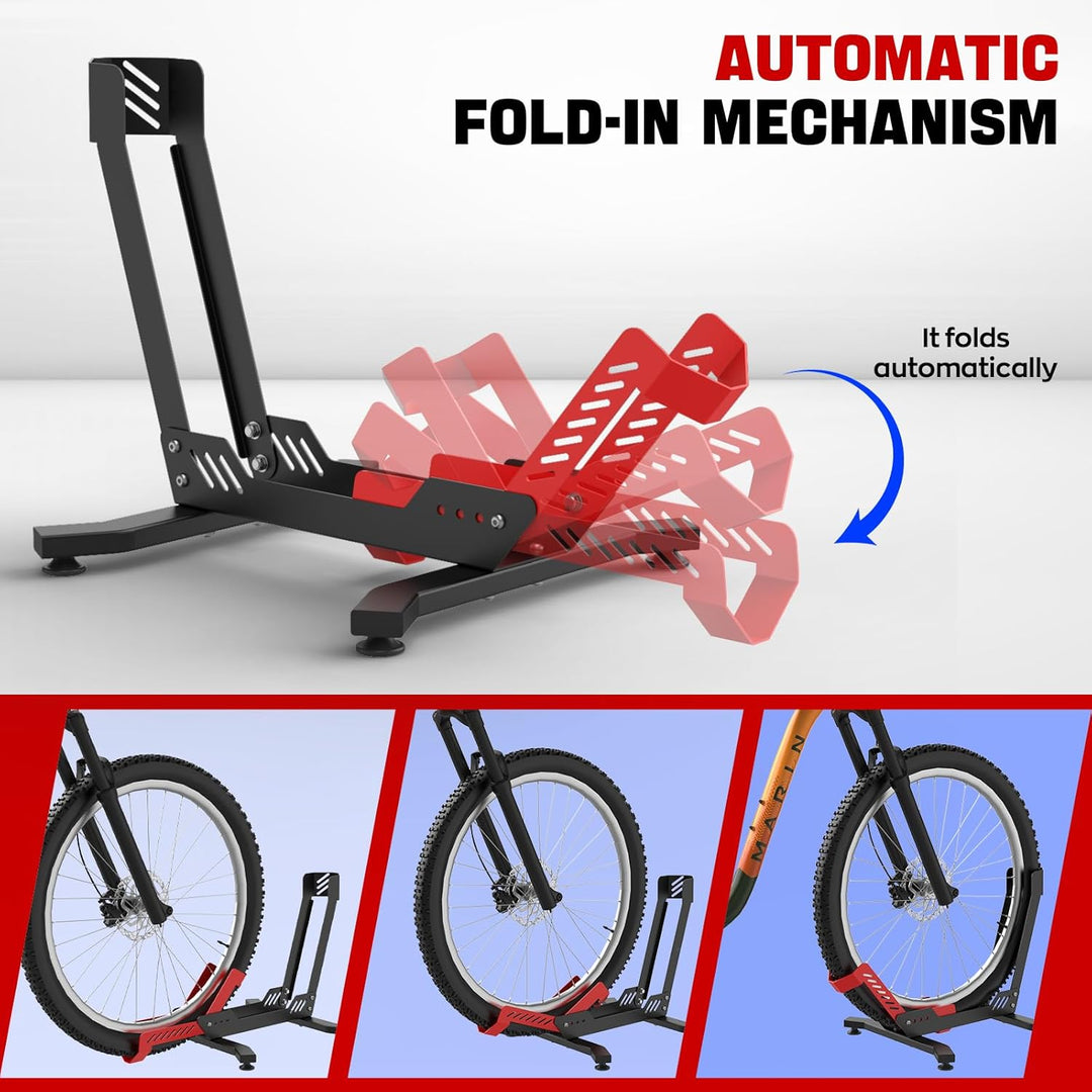 IMAYCC Professional Fahrradständer Boden, für 26”-29”Mountainbike, E-bike, Rennrad, MBT, Hinterrad u