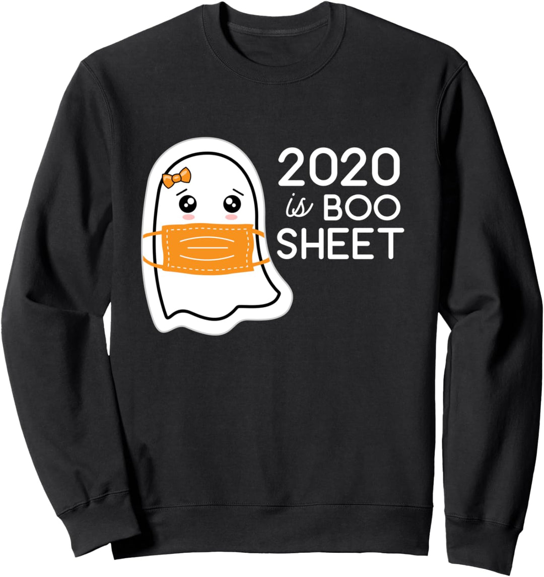 Kawaii Geist in Maske | 2020 ist Boo Blatt Sweatshirt