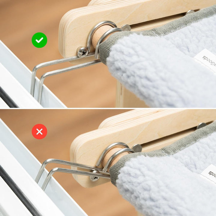 InnovaGoods® Hängende Katzenhängematte, Katzenbett aus Wolle, Kratzfeste Katzenhängematte, kein Krat