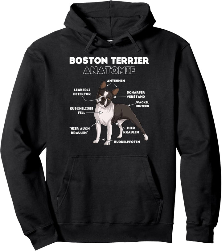 Boston Terrier Anatomie Pullover Hoodie