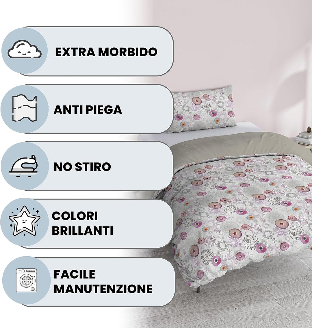 Italian Bed Linen Fantasy Bettbezug, Morfeo, Kleine doppelte Kleine Doppelte Morfeo, Kleine Doppelte