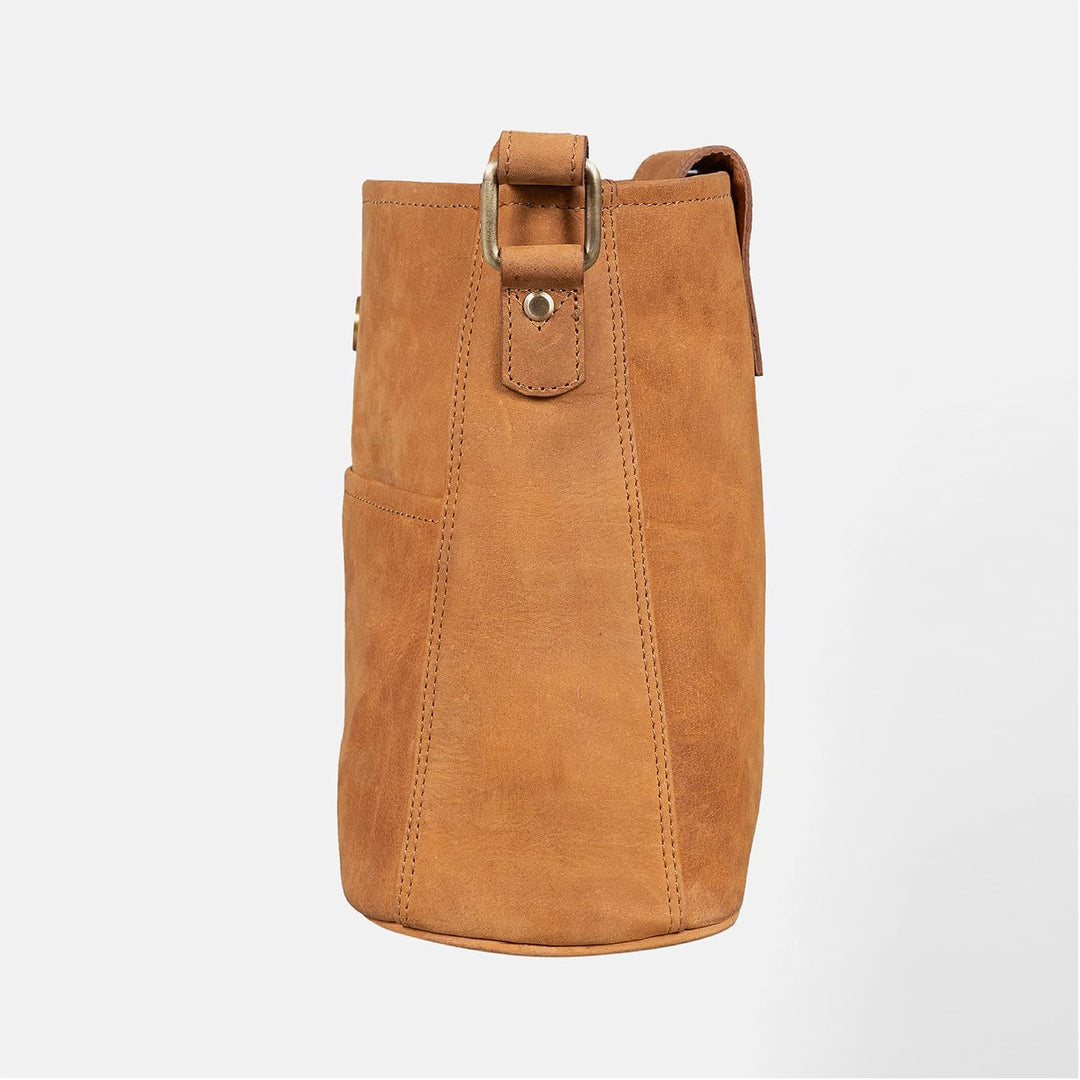 LEABAGS Leder Handtasche Damen I Premium Echtleder Umhängetasche I Damen Schultertasche I Damentasch