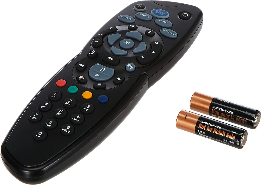 One For All MySKY-Fernbedienung, inklusive 2 Duracell-Batterien, funktioniert mit My Sky HD-Decoder,