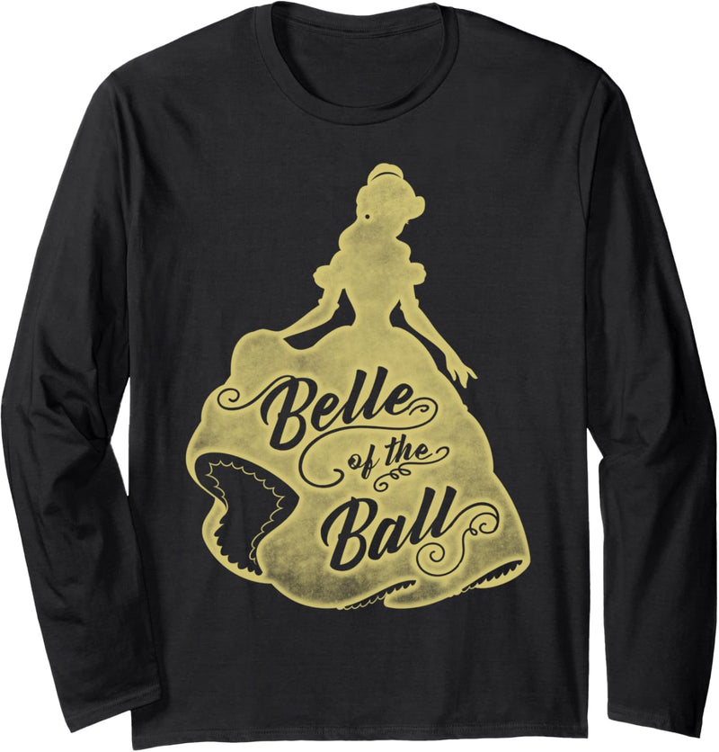 Disney Beauty And The Beast Belle Of The Ball Silhouette Langarmshirt