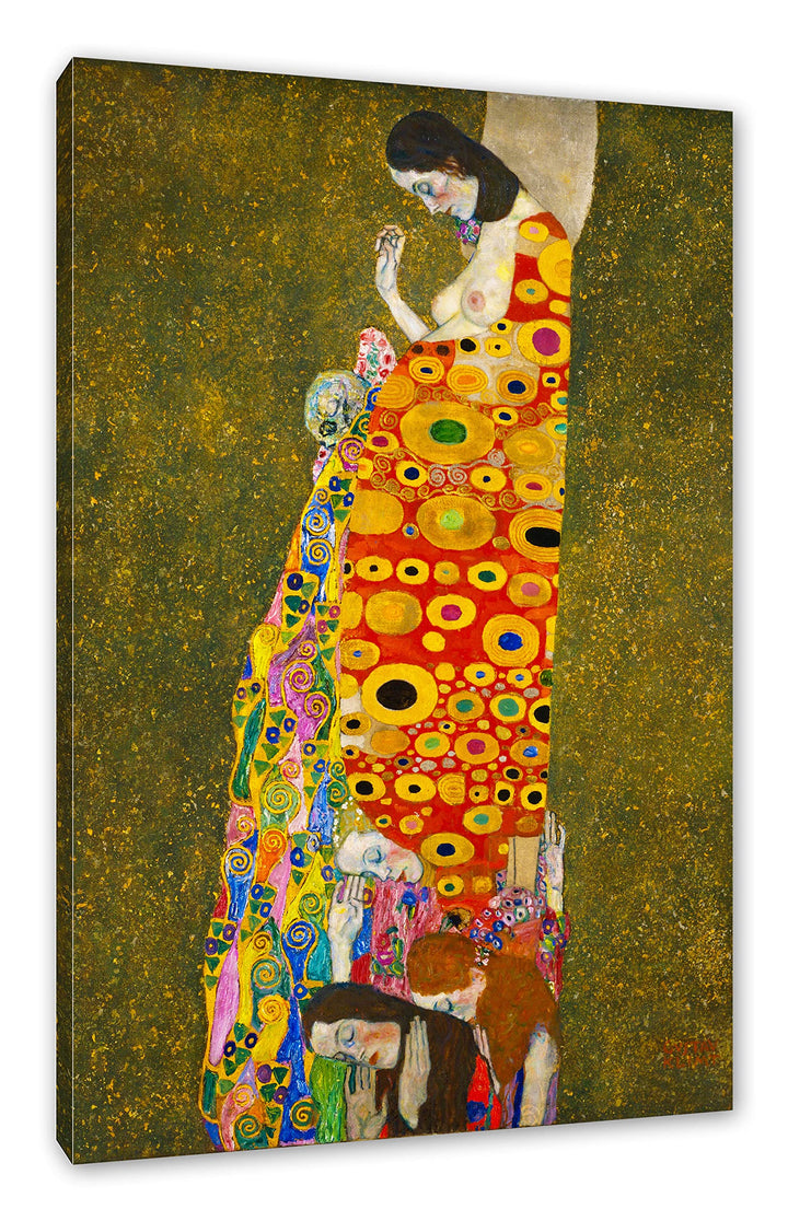 Generisch Gustav Klimt - Hoffnung II als Leinwandbild / Grösse: 100x70 cm / Wandbild / Kunstdruck /