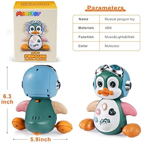 MOONTOY Musik Spielzeug ab 1 Jahr Geschenke für Mädchen Junge,Krabbel Musikspielzeug Babyspielzeug a